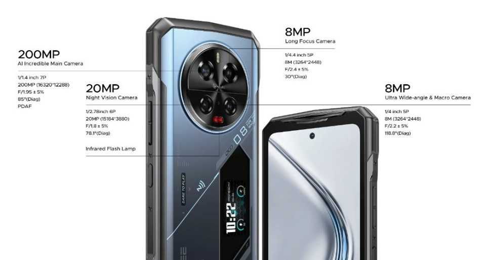 Doogee V40 Pro 5G 16GB/512GB IP69K 2.6GHz