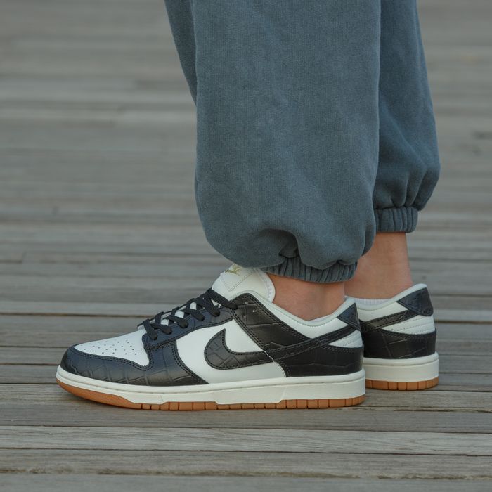 Кросівки Nike SB Dunk Croc Black/White premium