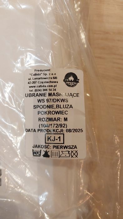 Ubranie maskujące WS 97/DKWS r. M, 2025 r.
