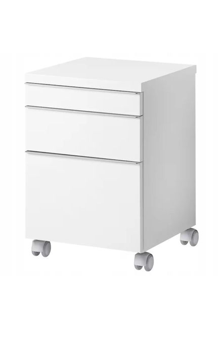 Ikea Komoda szafeczka kontenerek biały połysk