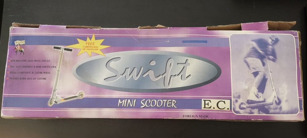 Trotinete nova com saco de transporte