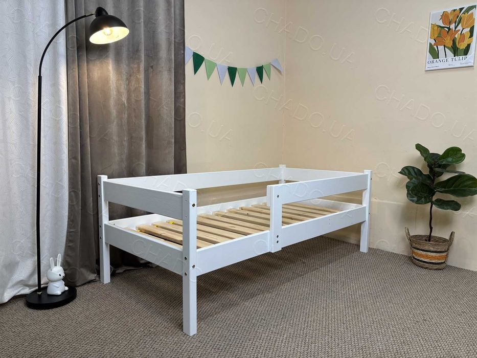 Дитяче ліжко 80x190 фарбоване дерево, ліжечко дитяче,ліжко підліткове