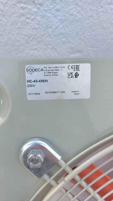 Ventilador extrator 5200 m3h Ar fumos tintas de estufas de pintura