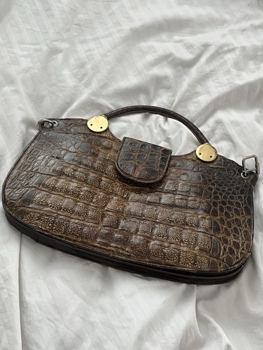 сумка натуральная кожа крокодила винтаж Сумка натуральна шкіра крокод