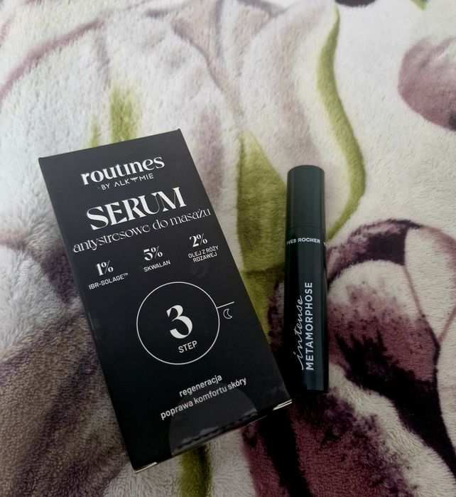 Routines serum ANTYSTRESOWE do masażu, tusz intense metamorphose Yves
