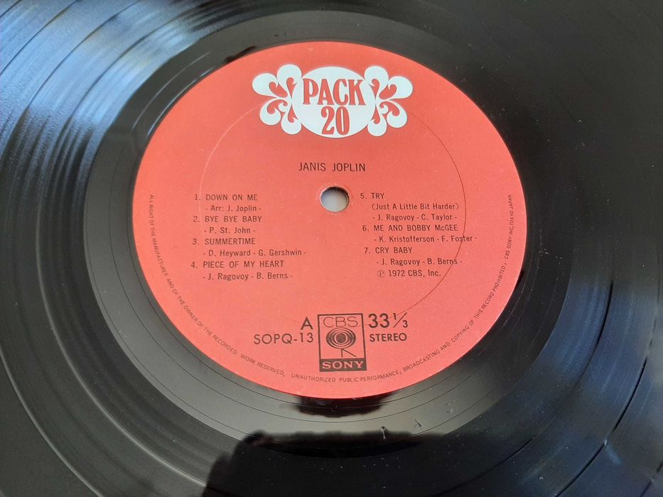 Janis Joplin - Pack 20 - Japão - Vinil LP