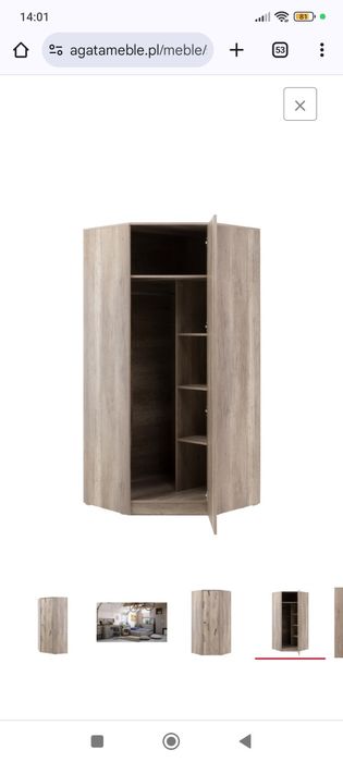 Szafa narożna / garderoba