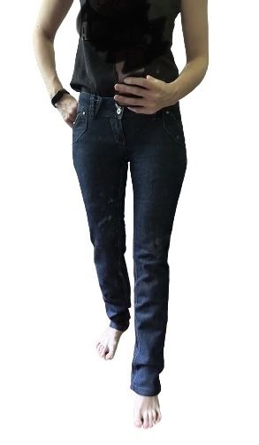 Spodnie klasyczne jeans S/36 W28 low waist #1839