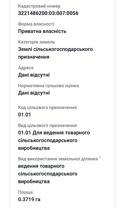 Терміново!!Продам земельну ділянку 0,37