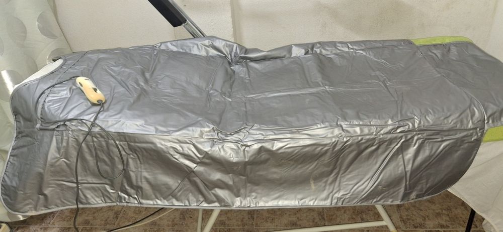 Varios aparelhos de estética. Por fim de atividade.