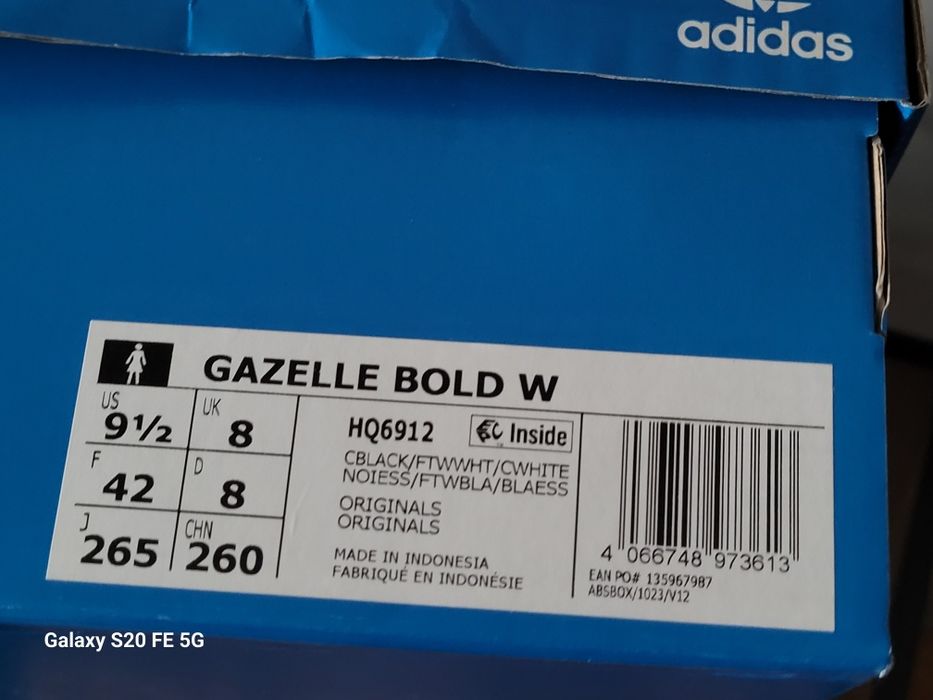 Gazelle adidas roz 42