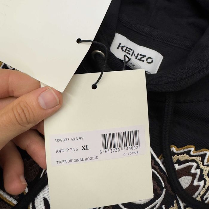 Kenzo Tiger Original Hoodie 5SW333 bluza z kapturem rozmiar XL