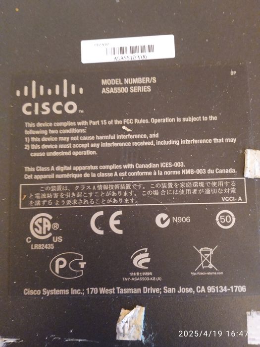 Межсетевой экран asa5510v06. Cisco.