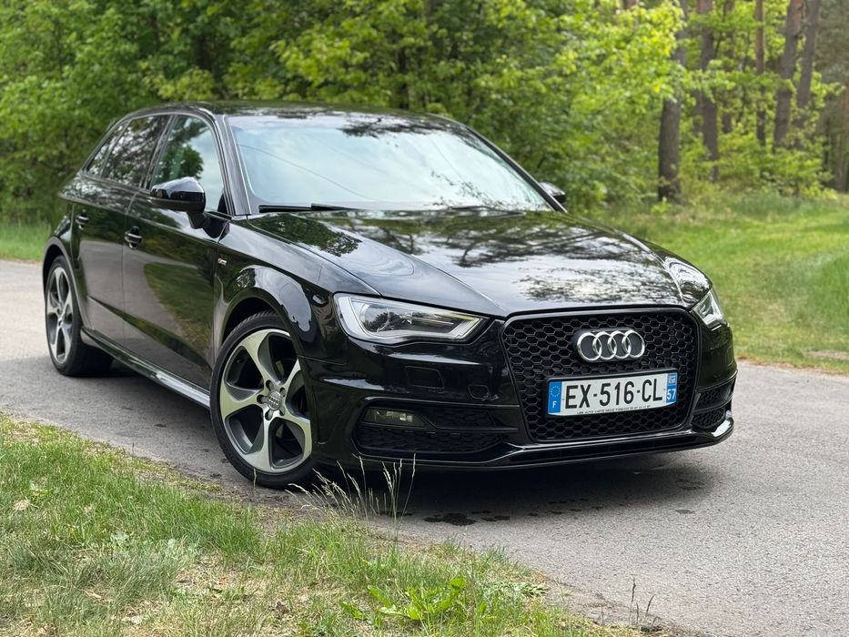Audi A3 Sportback DSG S line 1.6 TDI 110 KM Navi PDC LED Navi Hak