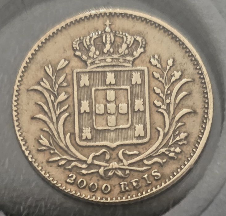 2000 Reis D. Luís I 1888 Miniatura