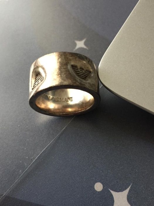 Anel Emporio Armani em prata