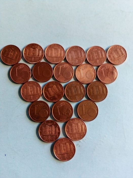 Lote de Moedas de 10, 5 e 2 Cêntimos – Diferentes / Coleção