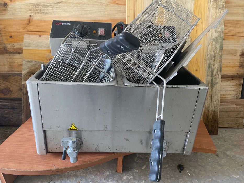 Fritadeira com 2 compartimentos