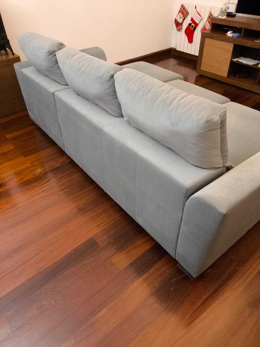 Sofá Cinzento 3 Lugares