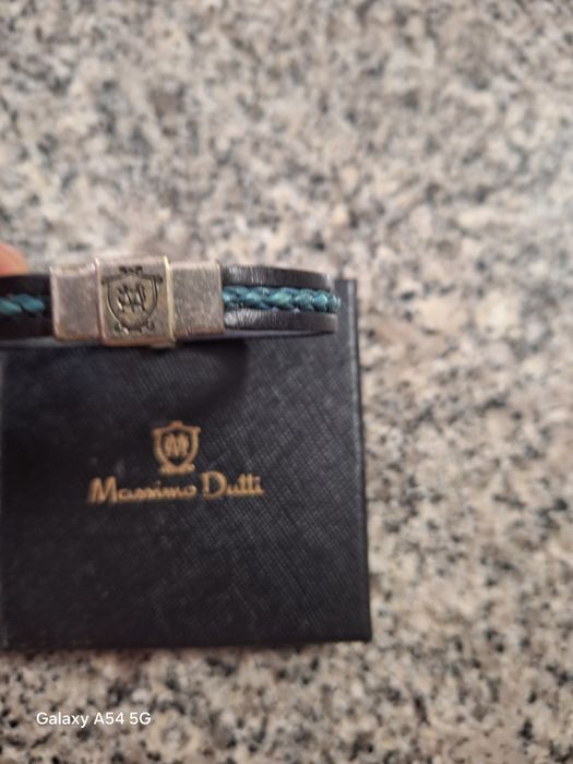 Pulseira em pele Massimo Dutti