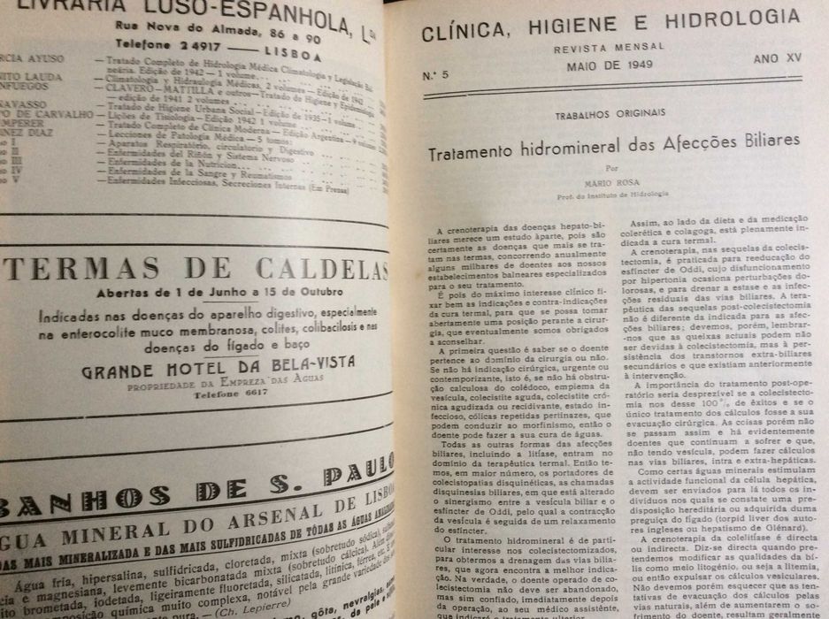 Clínica, higiene e hidrologia ( 4 volumes )
