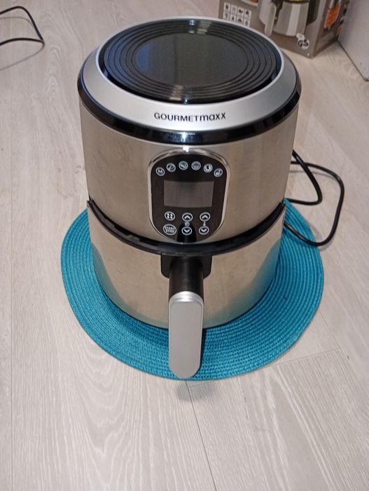 Frytkownica Beztłuszczowa GOURMETMAXX WYŚWIETLACZ iNOX 1500W 6w1 GRILL