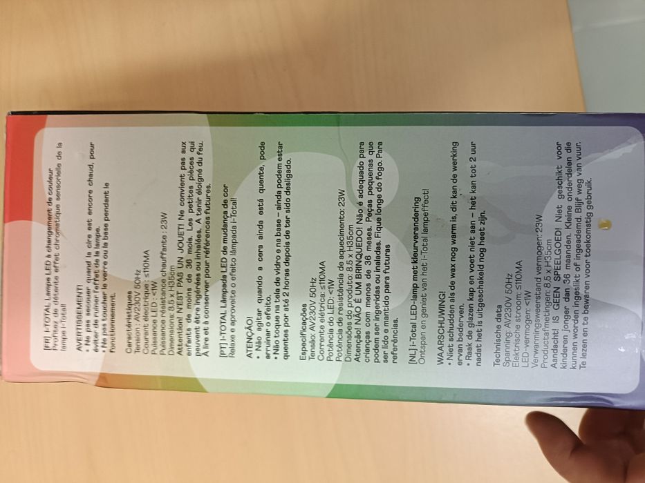 Led lâmpada aqua
