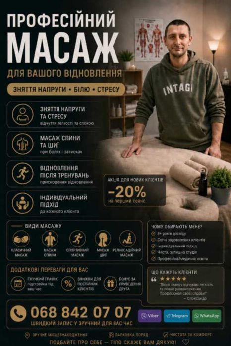 массаж для жінок і чоловіків