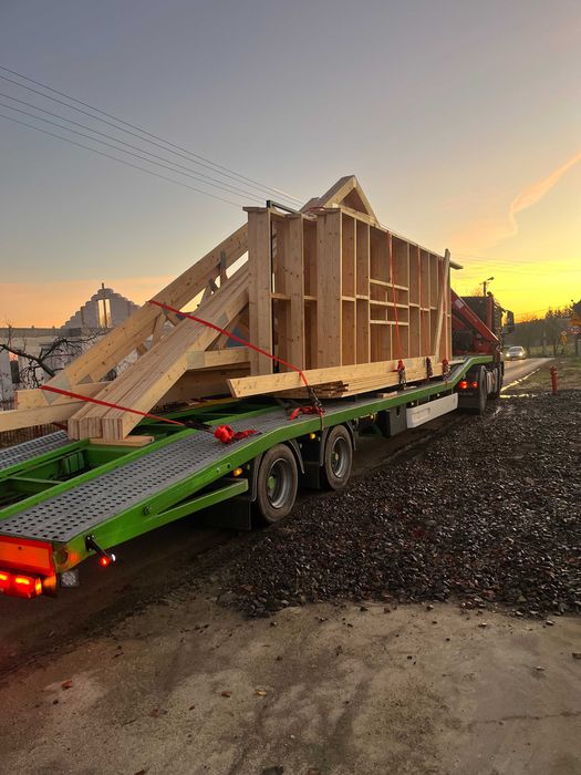 Wiązary dachowe prefabrykaty dachowe projekt produkcja montaż Wrocław