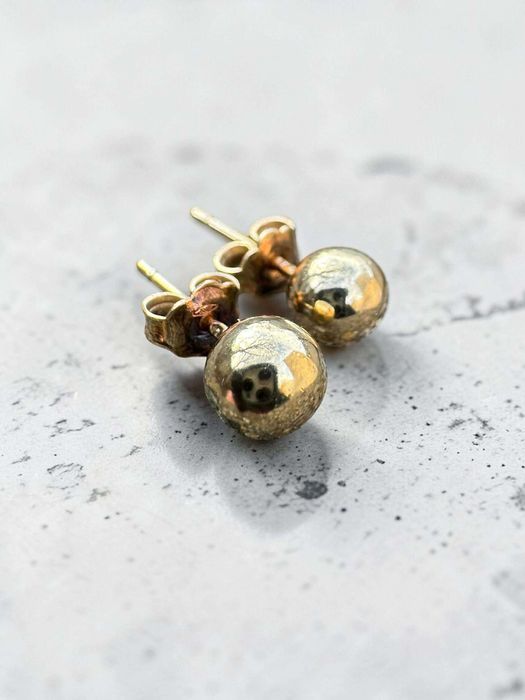 Złote kolczyki kulki pr.585/w.1,79/p.488