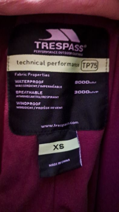 Trespass штани лижні сноуборд xs s