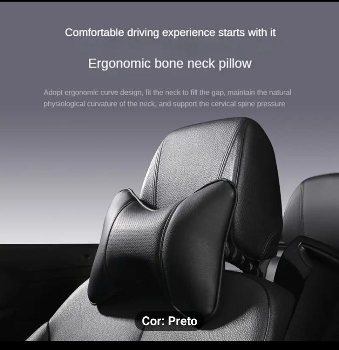 Almofadas ergonómicas para apoio de pescoço carro/cadeira escritório