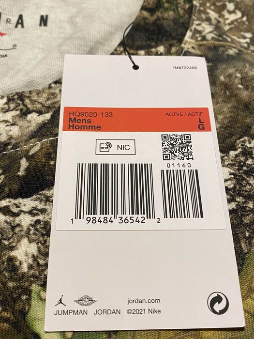 Nike Jordan Brooklyn Realtree T-Shirt L