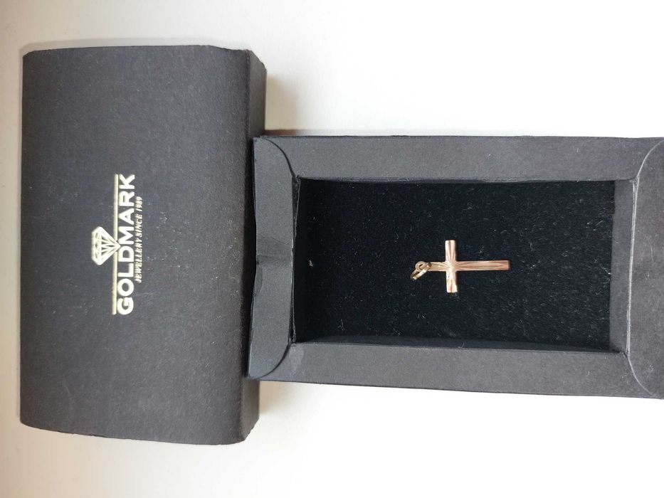 złoty  krzyżyk próba 585