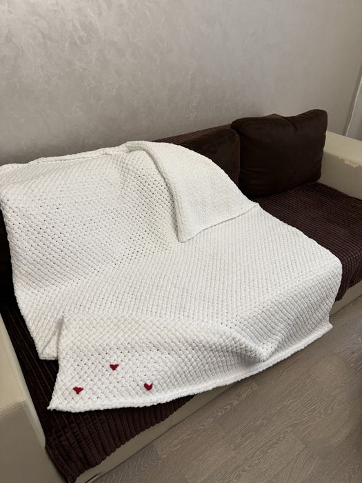 Плед ручної роботи з Alize puffy