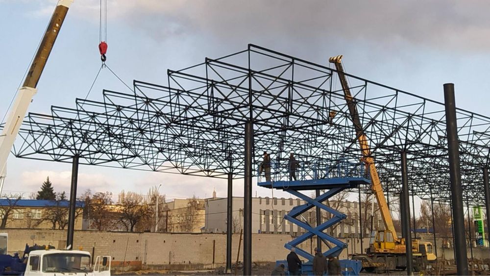 Ангари Склади каркаси розібрані