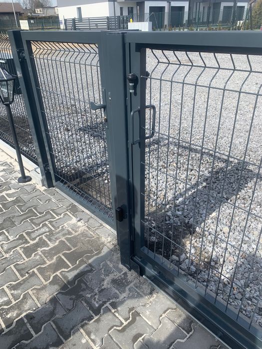 Ogrodzenie Panelowe ZESTAWY panel 3D słupek obejmy KOMPLET Transport