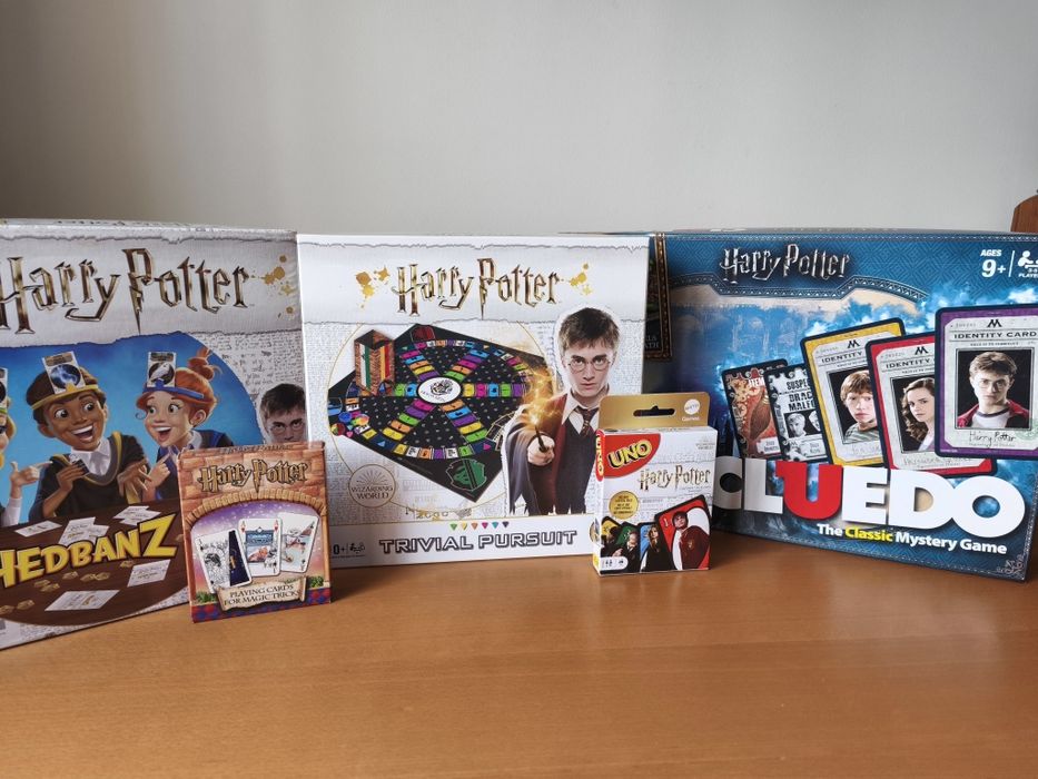 Jogos Harry Potter - Trivial Pursuit, Cluedo, Hedbanz, Uno