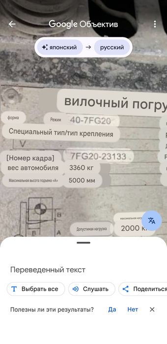 Вилочный погрузчик TOYOTA