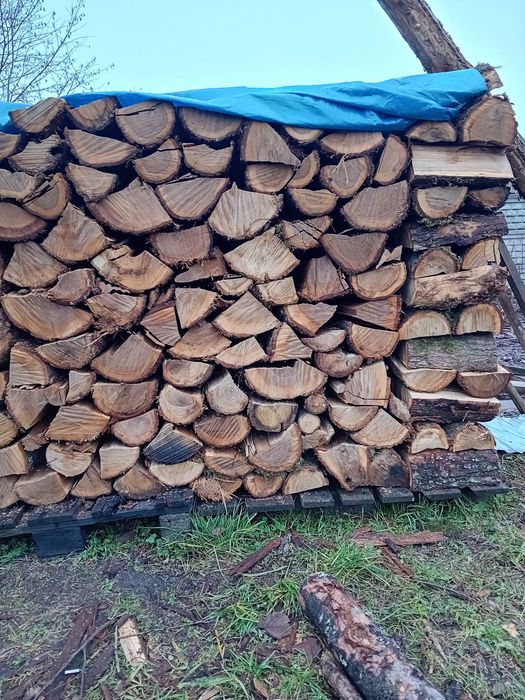 Drewno kominkowe opałowe dąb