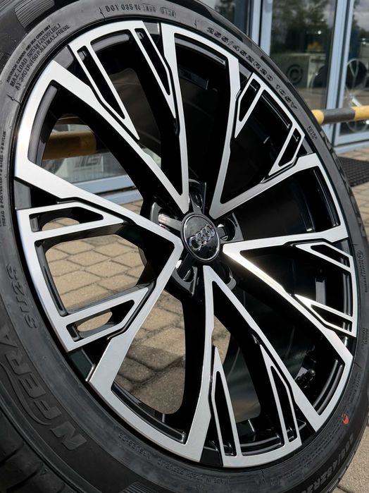 Nowe koła 22 cale Audi Q7 SQ7 czarno srebrne ramienne