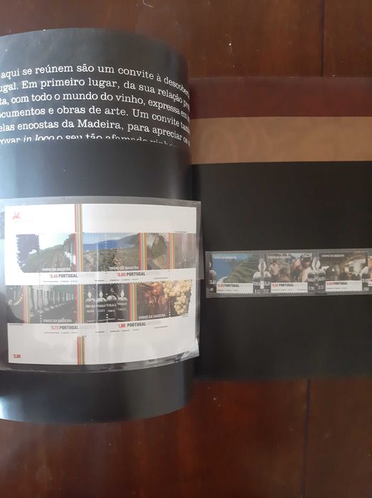 Caderneta de selos VINHO WINE