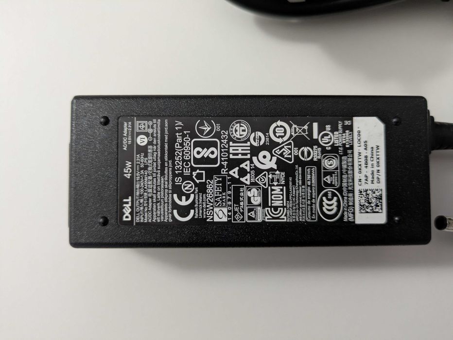 Oryginalny Zasilacz do Laptopa DELL 45W 19.5V 2.31A wtyk 4.5 x 3.0 PIN