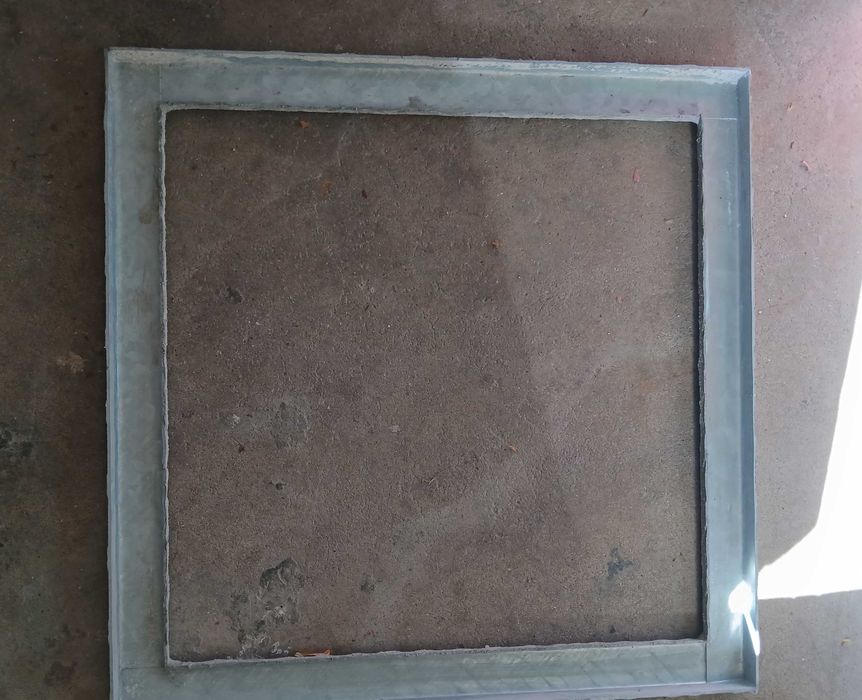 Tampa Rasa Aço Galvanizado 600x600mm