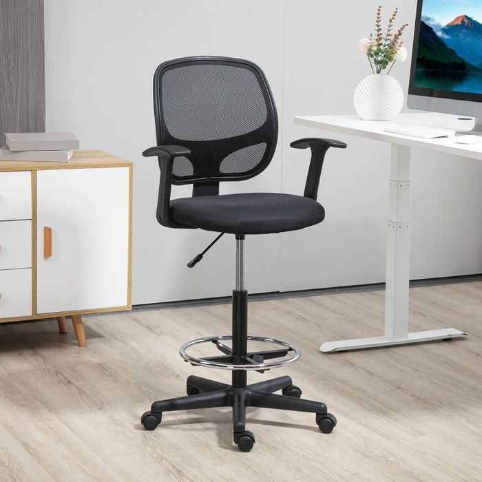 Vinsentto krzesło ergonomiczne z podnóżkiem