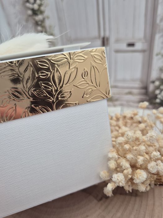 ExplodingBox elegancki pamiątka Czy Zostaniesz Moją Chrzestną złoto