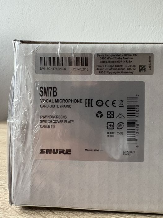 Mikrofon Shure SM7B Nowy!
