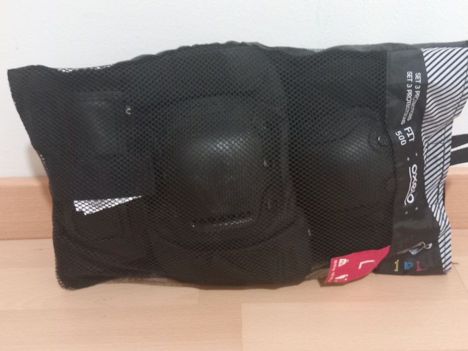 Patins oxelo+kit de proteção completo