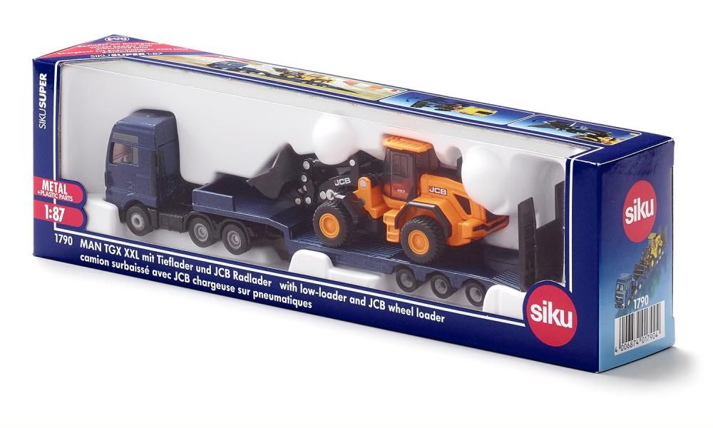 Ciężarówka Man Tgx Xxl Z Ładowarką Jcb Siku Super S1790. Nowy Produkt