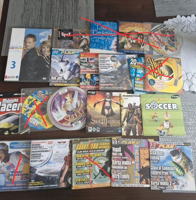 Płyty cd z dawnych lat gry na pc